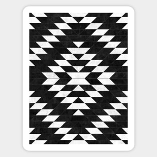 Urban Tribal Pattern No.14 - Aztec - Black Concrete Sticker